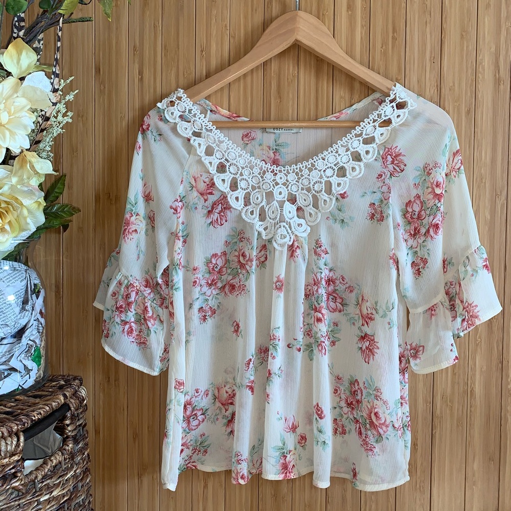 Women’s floral blouse